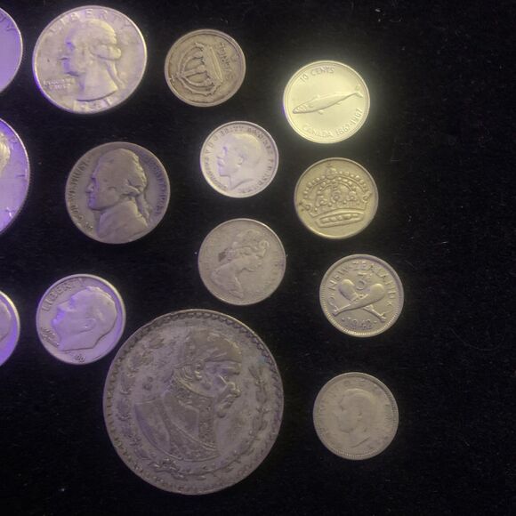 PREMIUM Silver Coin Mixed Lot | 1 Troy Oz | US & Foreign Silver - 14 Coins - Picture 3 of 6